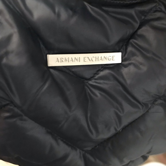 Armani Exchange Women’s Zigzag Puffer Jacket - Picture 3 of 5
